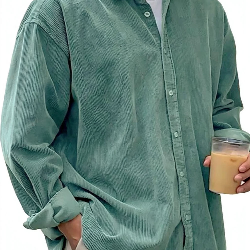 قمصان رجالية من قماش الكوردروي - مراجعة Corduroy Button Up Shirt Men وسعره