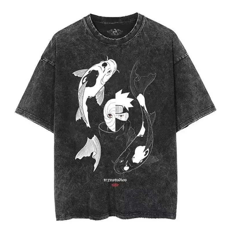 تي شيرت بتصميم ممزق للرجال وال - مراجعة Acid Wash Vintage Graphic T Shirt وسعره