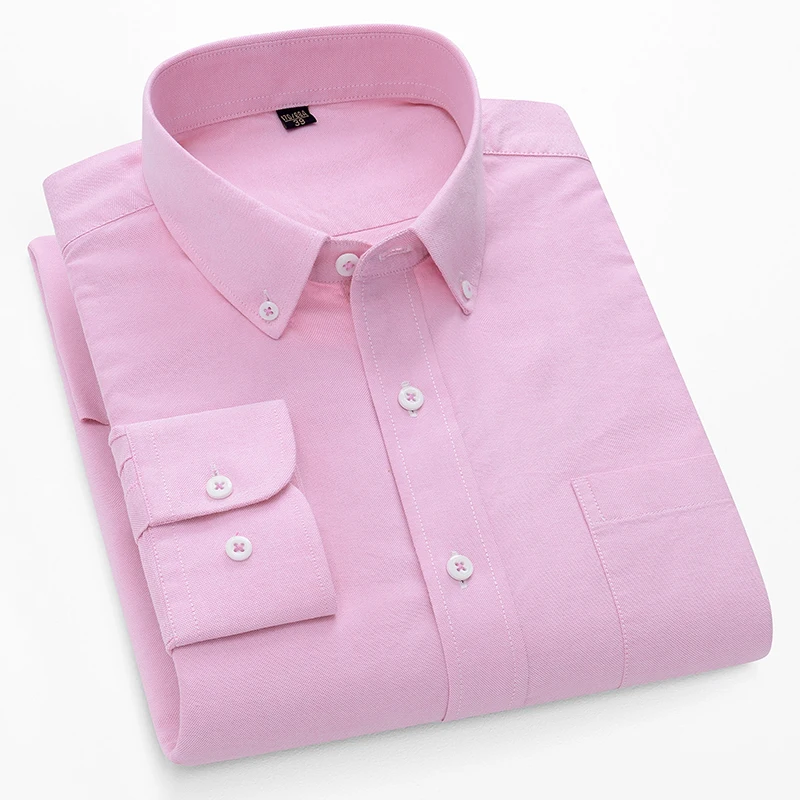 قمصان أوكسفورد رجالية بأكمام ط - مراجعة Oxford Cotton Casual Shirt Business وسعره