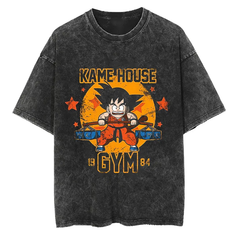تي شيرت غوكو دراغون بول للرجال - مراجعة Acid Wash Vintage Graphic T Shirt وسعره