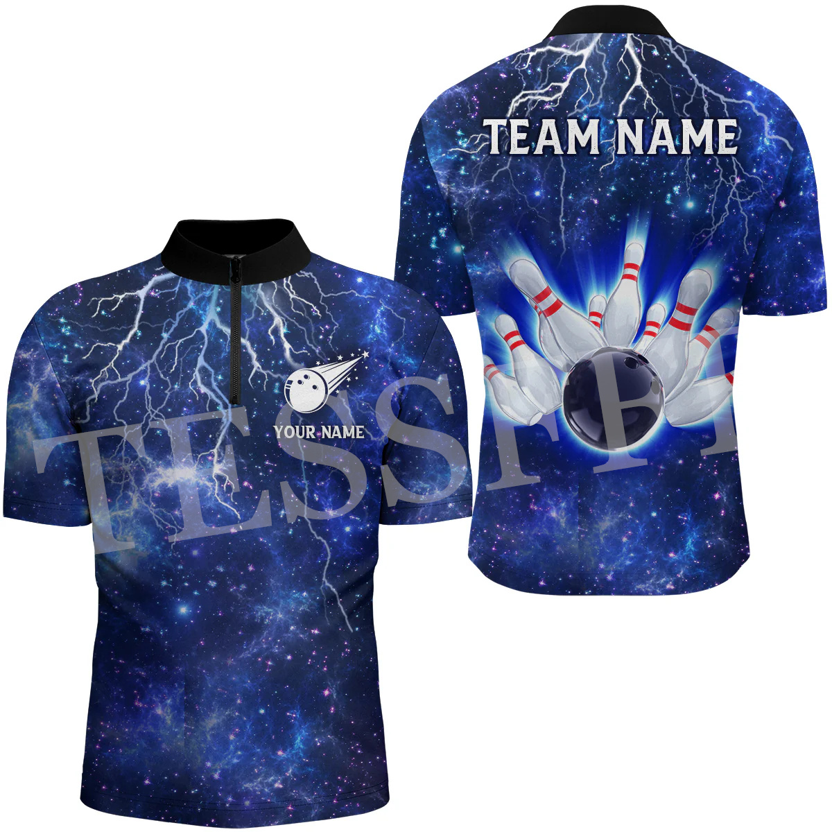 قمصان بولو جيرسي بسحاب مخصص ،  - مراجعة Short Sleeve Bowling Shirt Retro وسعره