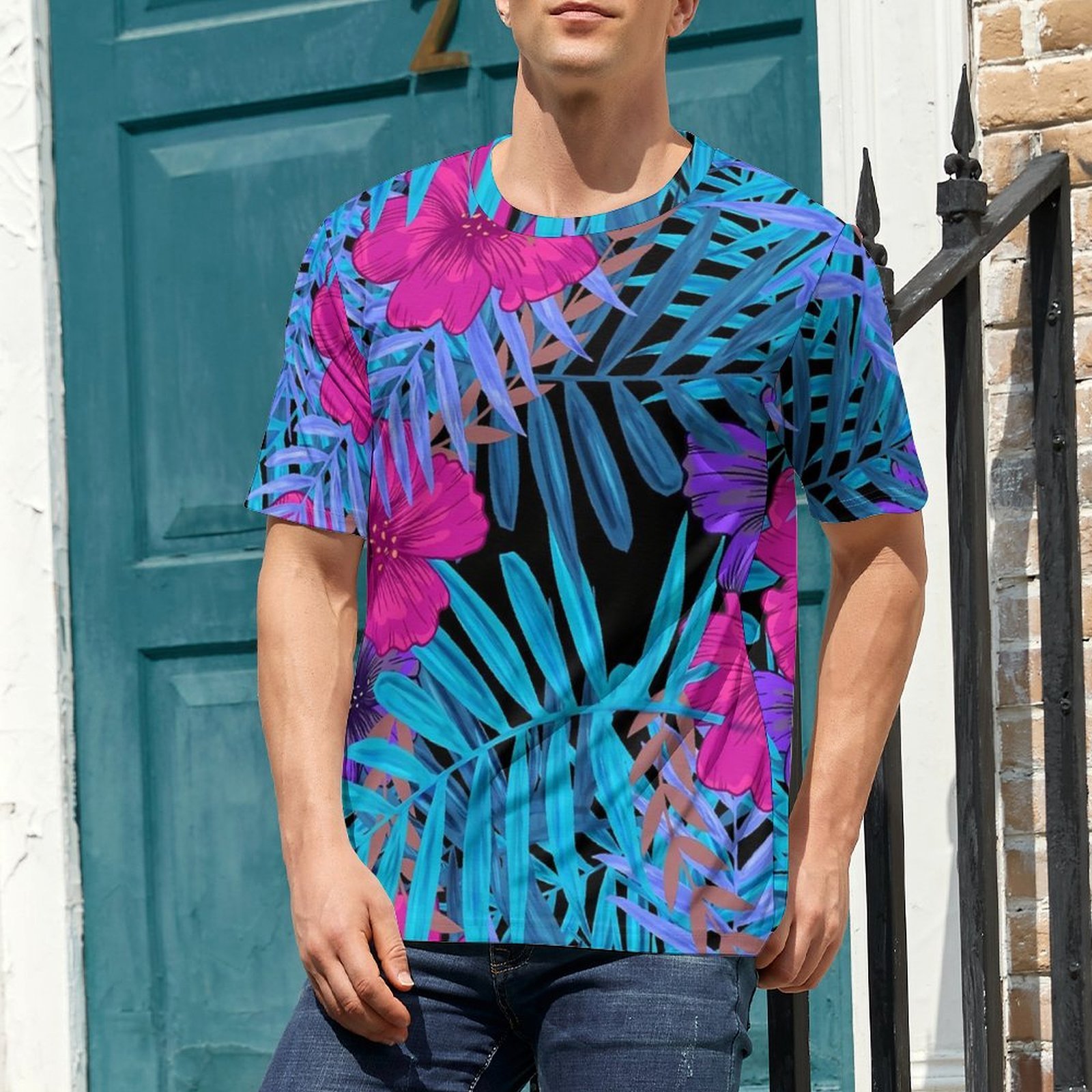 تي شيرت كبير الحجم، تصميم صيفي - مراجعة Vintage Hawaiian Floral Shirt وسعره